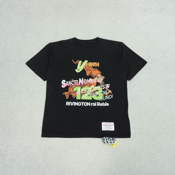 RIVINGTON ROI REBIS Rrr 123 Alchemy Print Black Short Sleeve